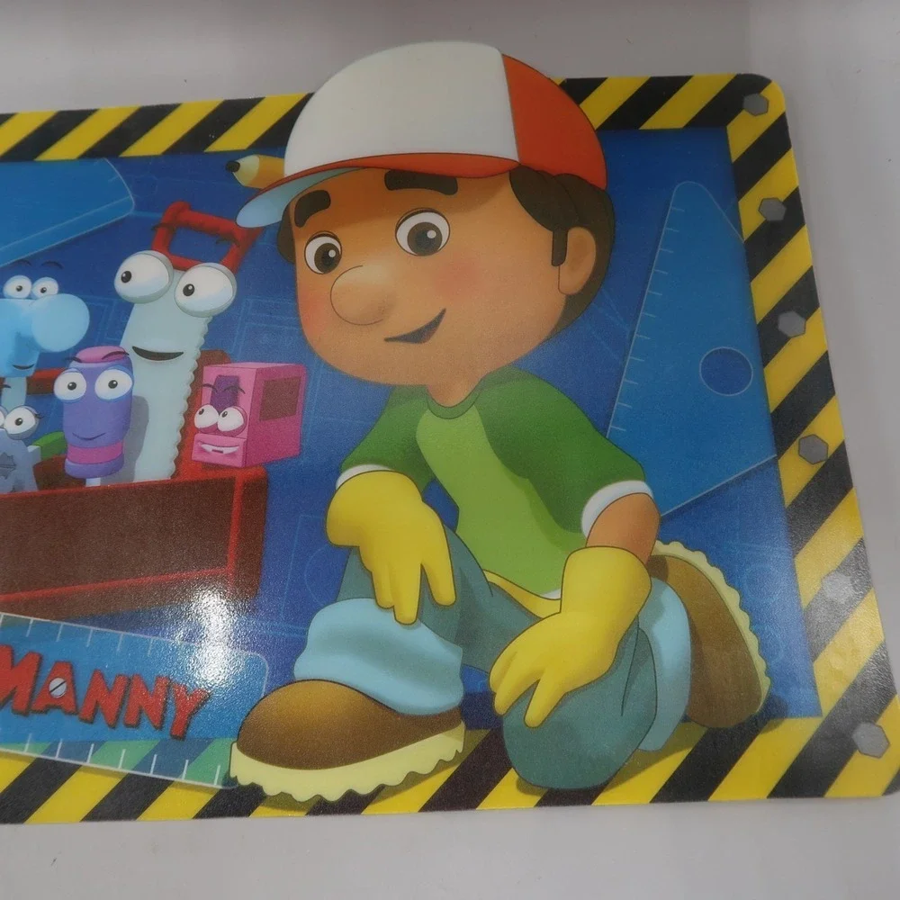 Disney Handy Manny Kitchen Placemat Plastic Mat Meal Time Magic